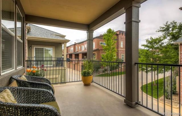 view of balcony