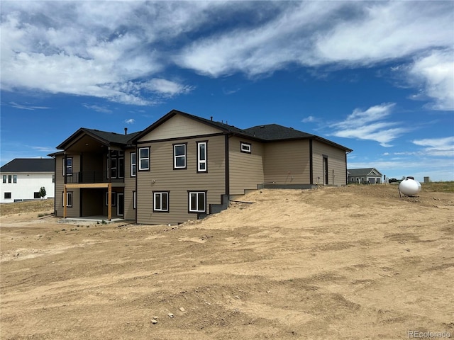 view of rear view of property