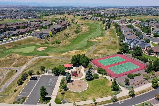 11973 Song Bird Hills St, Parker, CO 80138 - aerial perspective of suburban area featuring a golf course