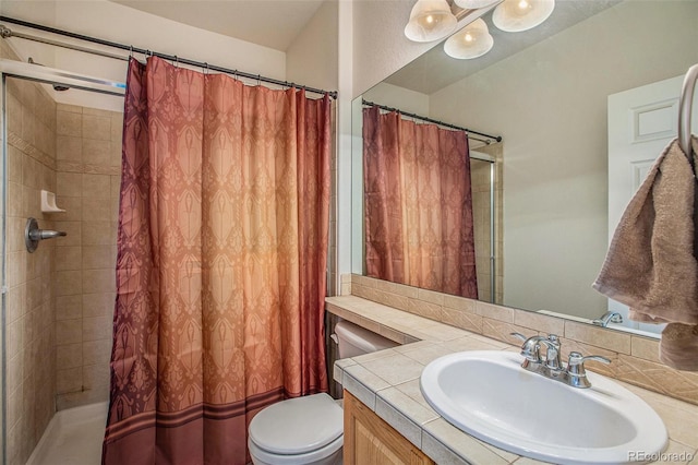 11973 Song Bird Hills St, Parker, CO 80138 - full bathroom with a tile shower and vanity