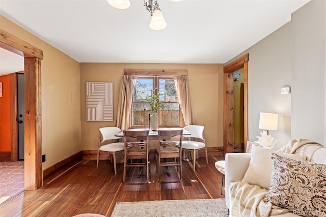 dining room featuring hardwood / wood-style floors