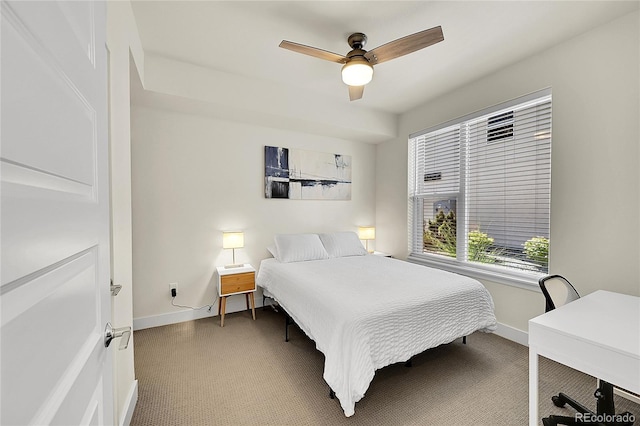 3044 Wilson Ct Unit 2, Denver, CO 80205 - carpeted bedroom with baseboards and a ceiling fan