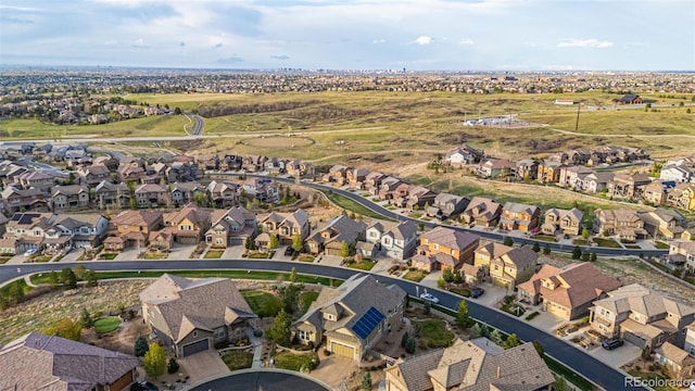 drone / aerial view featuring a residential view