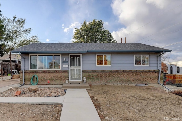 view of ranch-style home