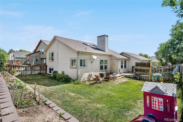 13349 Albion Cir, Thornton, CO 80241 - back of property featuring a chimney