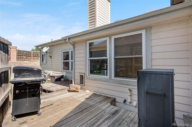 13349 Albion Cir, Thornton, CO 80241 - wooden deck with area for grilling