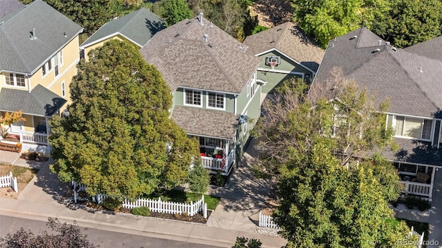 birds eye view of property