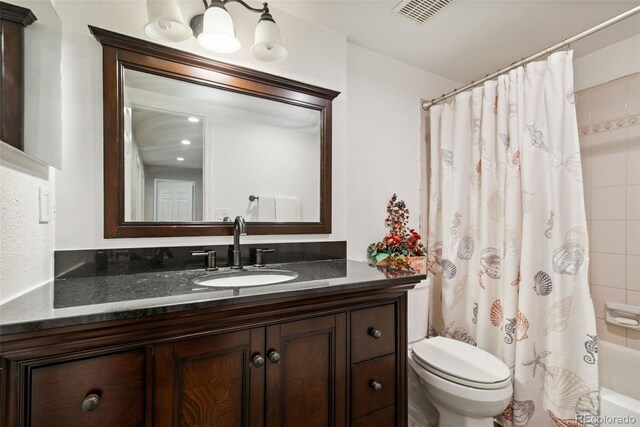 3390 S Ensenada Way, Aurora, CO 80013 - full bath with vanity and shower / bath combination with curtain