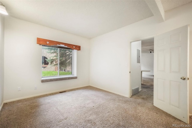 5010 Sunsuite Trl, Colorado Springs, CO 80917 - unfurnished room featuring carpet flooring, baseboards, and a textured ceiling