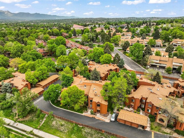 5010 Sunsuite Trl, Colorado Springs, CO 80917 - aerial perspective of suburban area featuring mountains