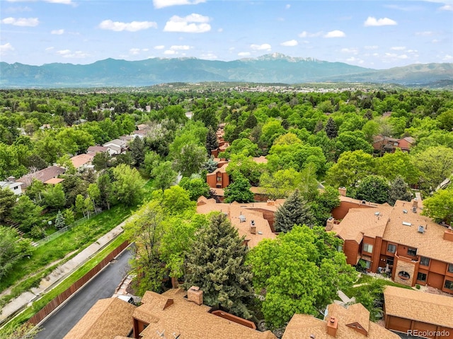 5010 Sunsuite Trl, Colorado Springs, CO 80917 - aerial perspective of suburban area featuring a mountain backdrop