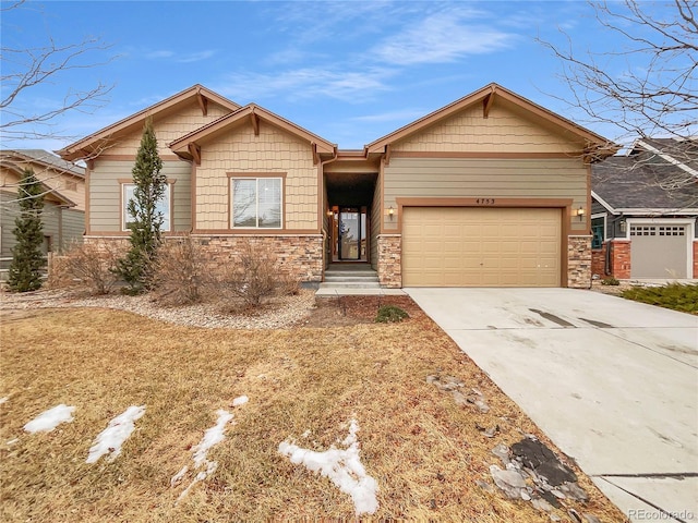 view of front of home featuring a garage