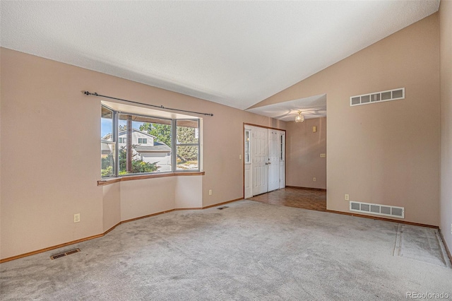 17583 E Belleview Pl, Centennial, CO 80015 - carpeted empty room with baseboards and vaulted ceiling