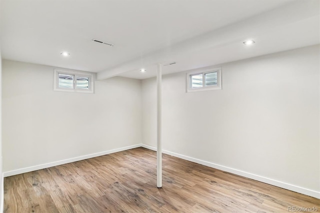 5480 W Iowa Ave, Lakewood, CO 80232 - below grade area featuring wood finished floors and recessed lighting