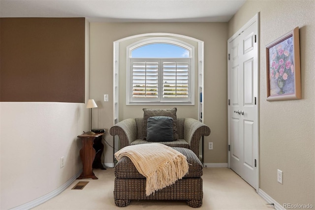 4373 E Phillips Pl, Centennial, CO 80122 - living area with carpet floors, baseboards, and visible vents