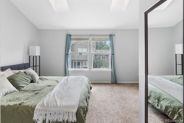 9632 W Chatfield Ave Unit C, Littleton, CO 80128 - carpeted bedroom with a skylight and baseboards
