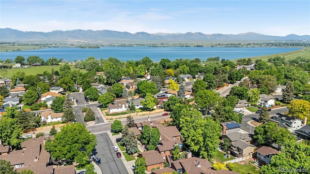 9587 W 89th Cir, Broomfield, CO 80021 - aerial perspective of suburban area featuring a water and mountain view