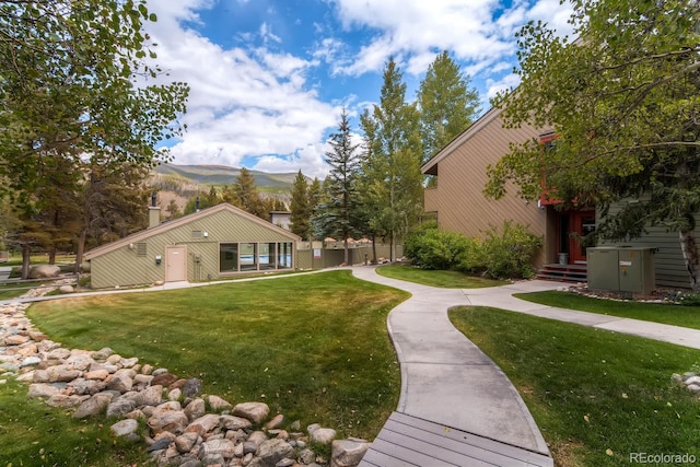 1937 Soda Ridge Rd Unit 1132, Dillon, CO 80435 - view of property's community with a mountain view and a yard