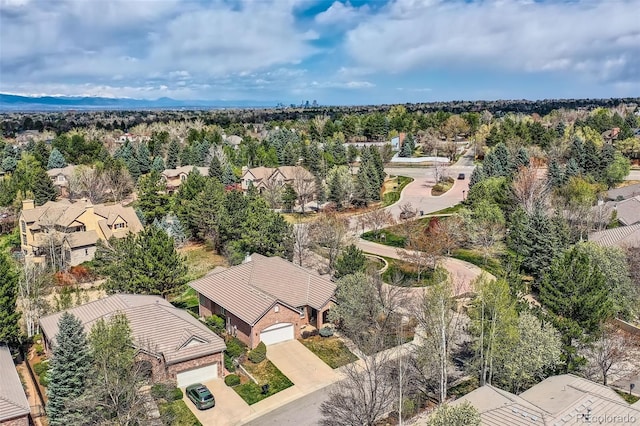 aerial perspective of suburban area