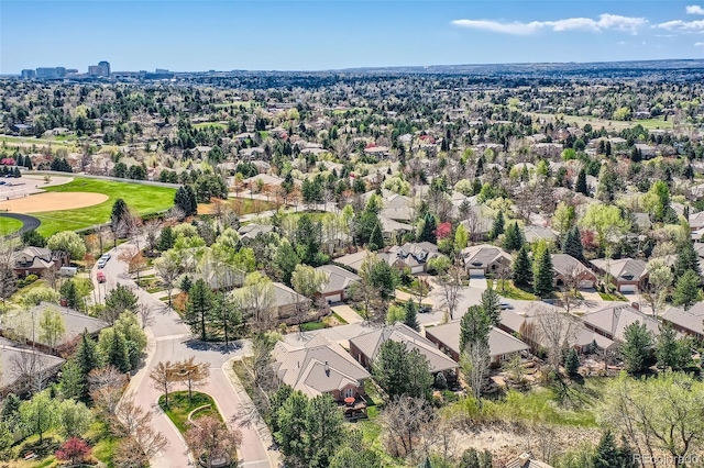aerial view of residential area