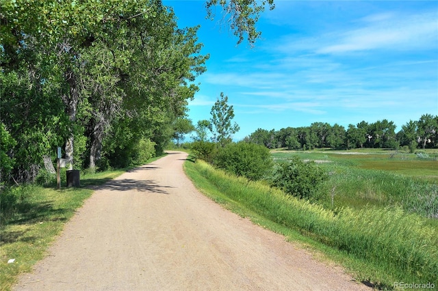 view of dirt / gravel road