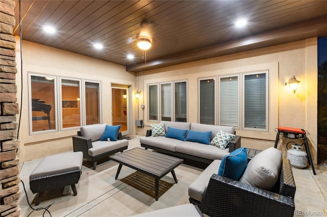 view of patio / terrace with outdoor lounge area