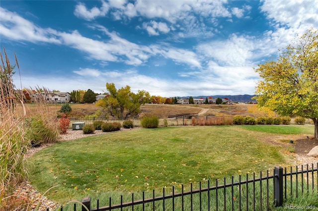 view of yard featuring a rural view