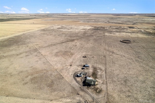 bird's eye view featuring a rural view