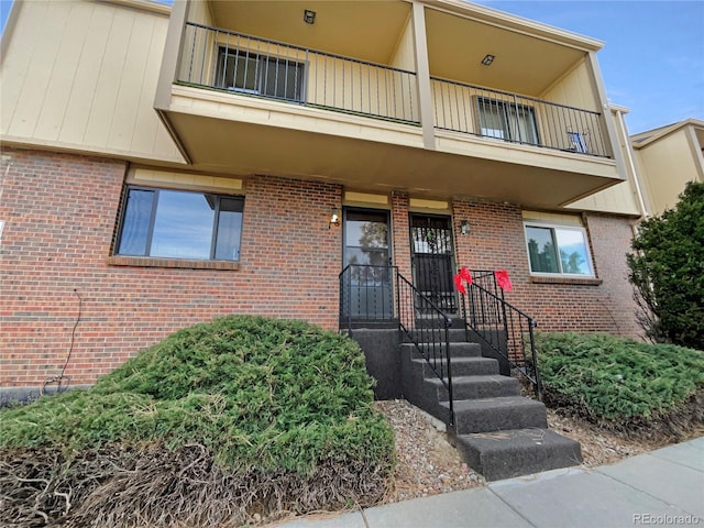 exterior space with a balcony