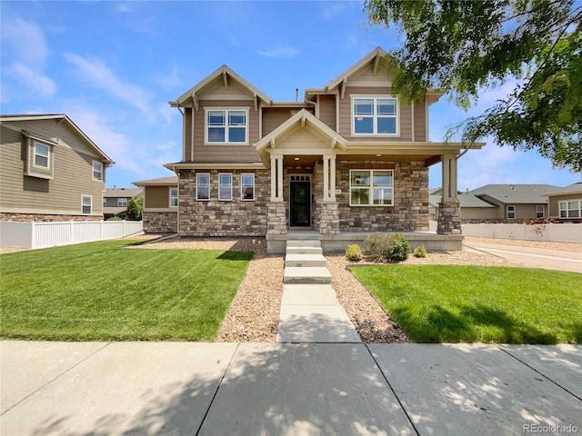 2258 Whistler Dr, Longmont, CO 80504 - craftsman-style home with a porch and stone siding