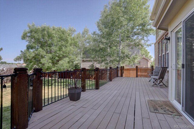 view of wooden terrace