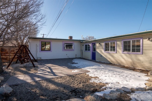 back of house featuring a patio area