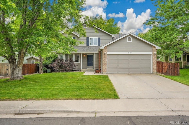 2140 W 135th Ave, Westminster, CO 80234 - traditional-style house with a garage, driveway, and brick siding