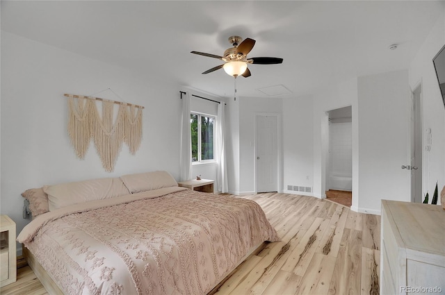 2140 W 135th Ave, Westminster, CO 80234 - bedroom with light wood-style floors, baseboards, and ceiling fan