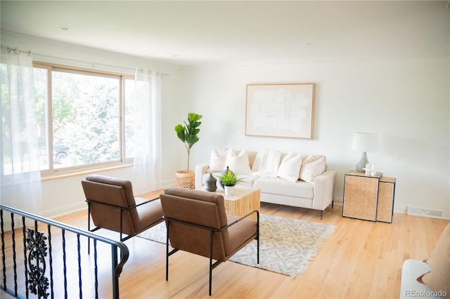 7270 S Cherry Dr, Centennial, CO 80122 - living room featuring wood finished floors and crown molding