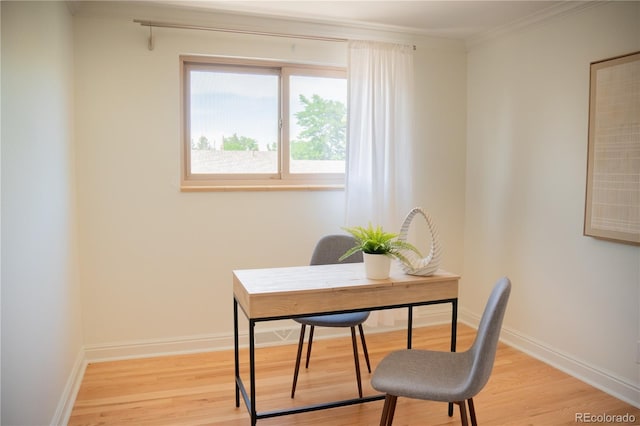 7270 S Cherry Dr, Centennial, CO 80122 - office space with light wood-style flooring and crown molding