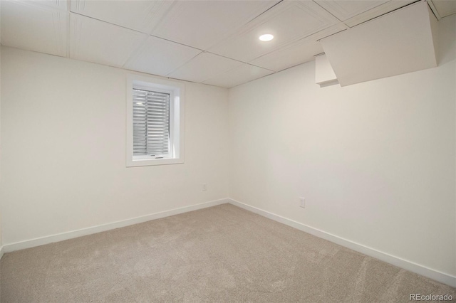 14890 W 58th Pl, Golden, CO 80403 - finished basement with light colored carpet and recessed lighting