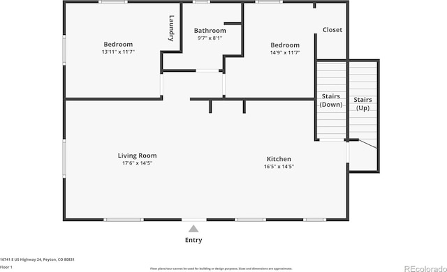 16741 E US Highway 24, Peyton, CO 80831 - view of home floor plan