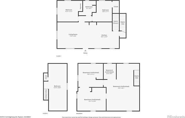 16741 E US Highway 24, Peyton, CO 80831 - view of property floor plan