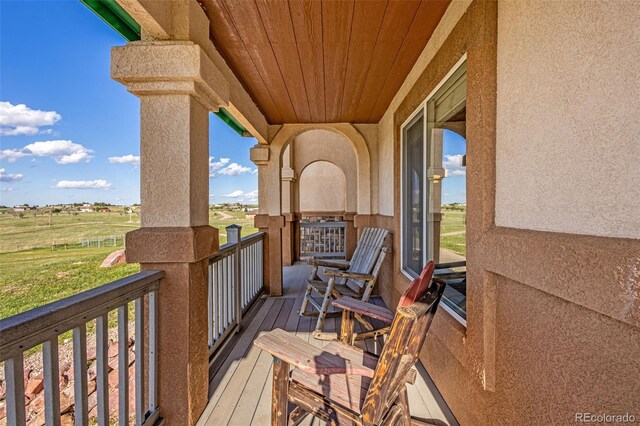 12255 Forest Green Dr, Elbert, CO 80106 - view of balcony