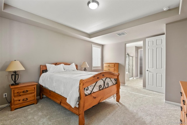 3014 E 143rd Dr, Thornton, CO 80602 - bedroom featuring light colored carpet and ensuite bathroom