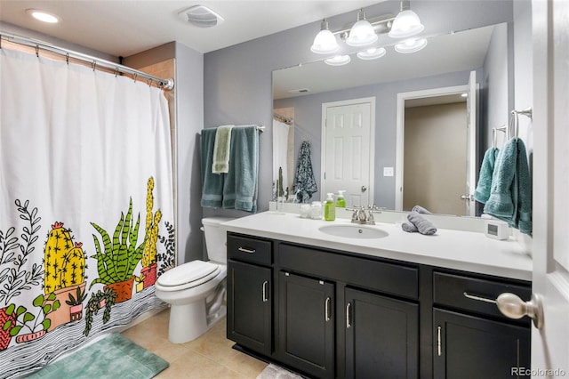 3014 E 143rd Dr, Thornton, CO 80602 - full bath with tile patterned flooring, vanity, and curtained shower