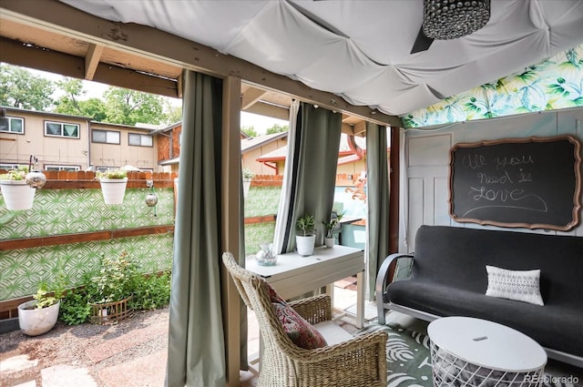 view of sunroom / solarium