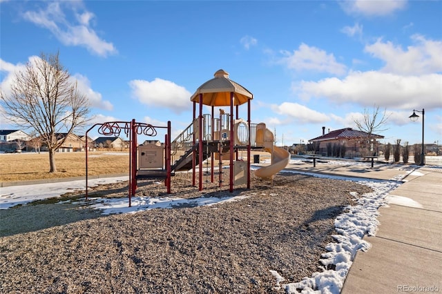 view of communal playground