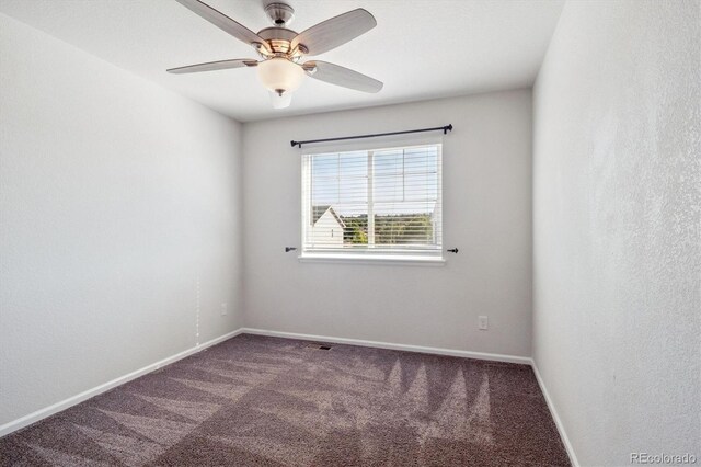 1457 Castle Creek Cir, Castle Rock, CO 80104 - carpeted spare room with a ceiling fan and baseboards