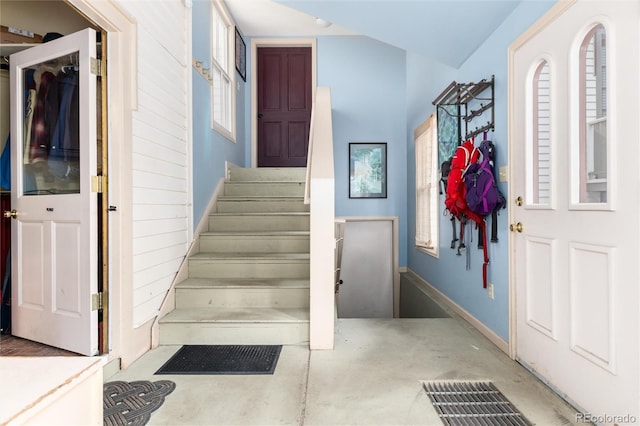 200 Rose St, Georgetown, CO 80444 - stairway featuring concrete floors