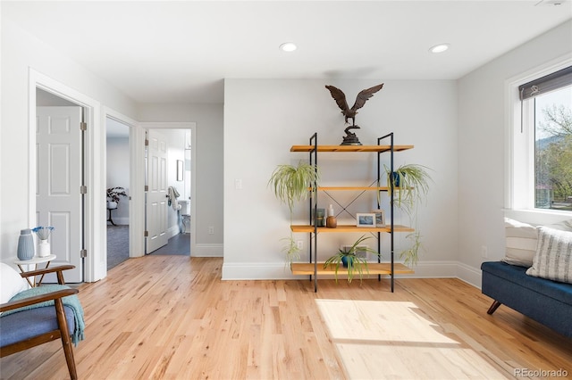 2221 Illinois St, Golden, CO 80401 - sitting room with wood finished floors and recessed lighting