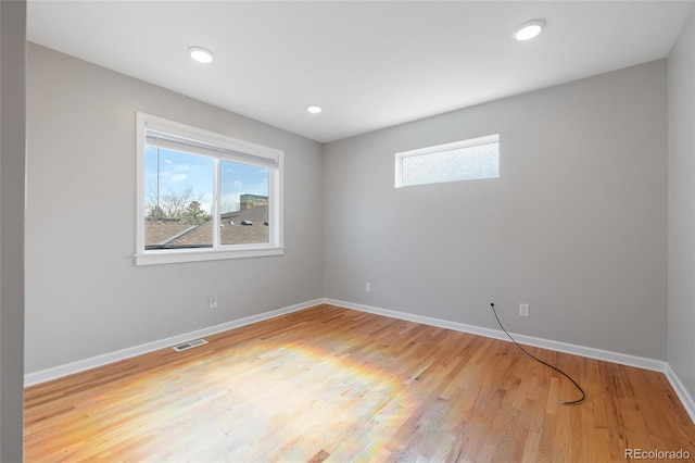 2221 Illinois St, Golden, CO 80401 - unfurnished room featuring light wood-type flooring and recessed lighting