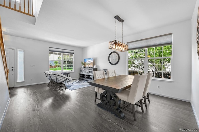 17395 E Dewberry Dr, Parker, CO 80134 - dining space with wood finished floors and baseboards