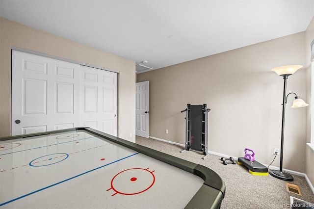 17395 E Dewberry Dr, Parker, CO 80134 - game room featuring carpet and baseboards